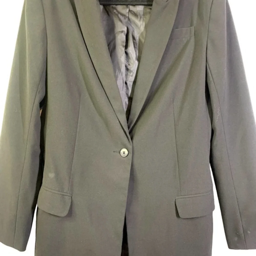 NORMA KAMALI Black Boyfriend Cut Blazer Jacket‎
